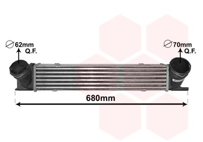 VAN WEZEL Интеркулер 06004538